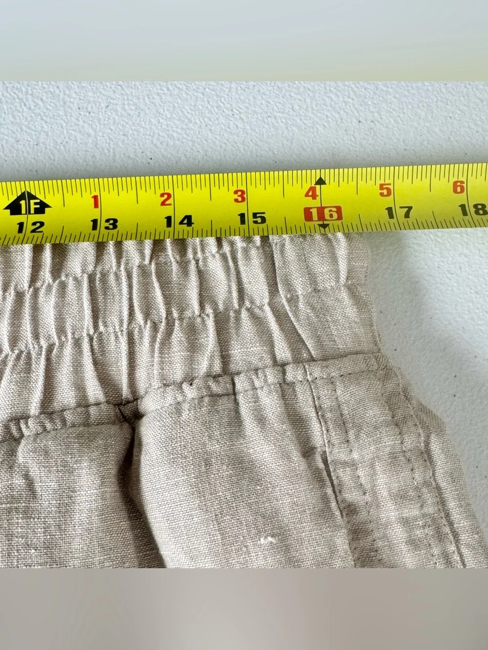 Quince 100% European Linen Wide Leg Pants Size L Flax